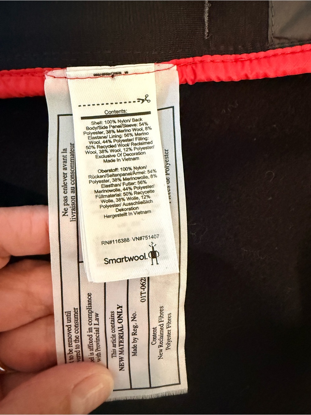 Smartwool Smartloft 120 Men’s Quilted Mid-Layer Jacket Size Small - Picture 8 of 8